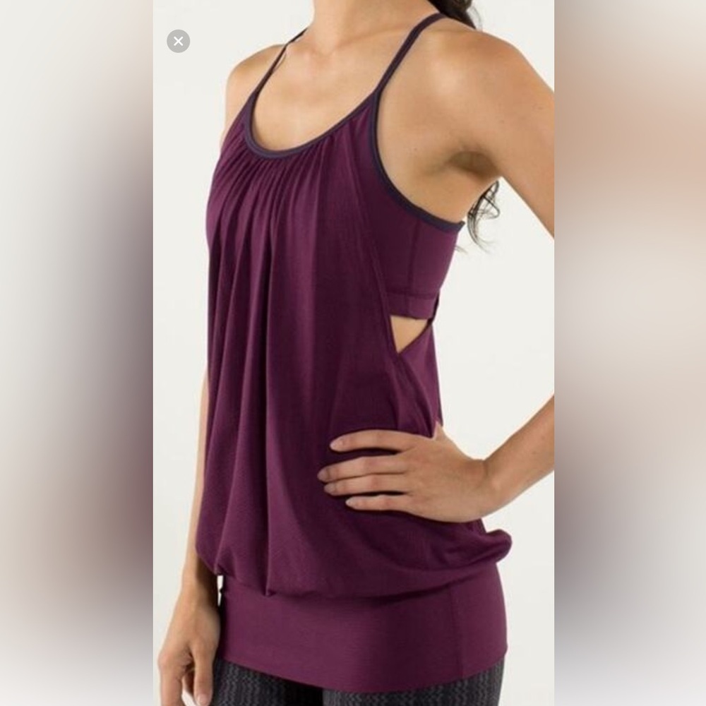 Lululemon No Limits Tank Plum or Burgundy Color